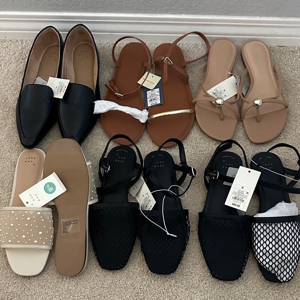 a new day Black and Tan Flats Collection